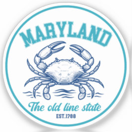 Maryland Old Line State Gift for Nature Lover Aufkleber