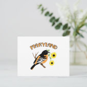 Maryland Oriole Postkarte (Stehend Vorderseite)