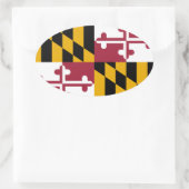 Maryland Oval Aufkleber (Tasche)