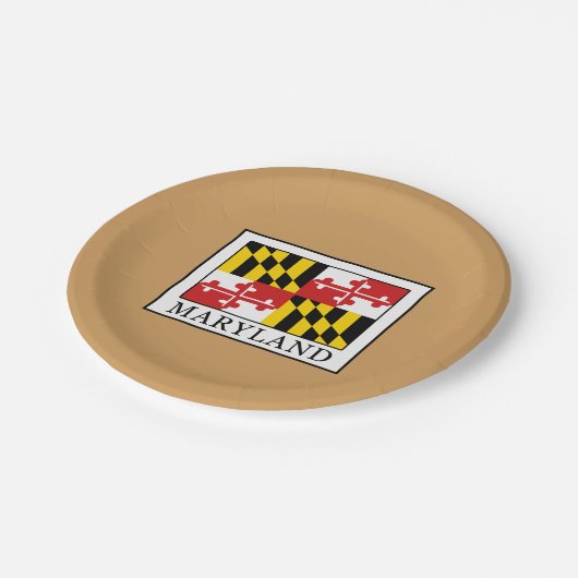 Maryland Pappteller (Schrägansicht)