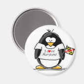 Maryland Penguin Magnet (Vorderseite/Rückseite)