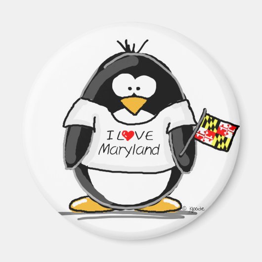 Maryland Penguin Magnet (Vorne)