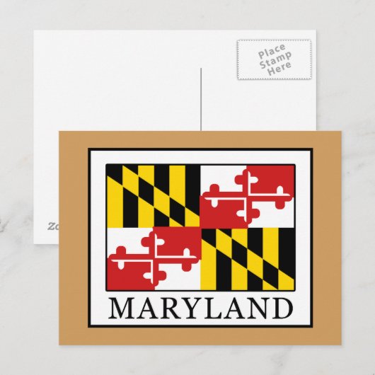 Maryland Postkarte (Vorne/Hinten)