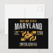Maryland Postkarte (Vorne/Hinten)