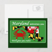 Maryland Postkarte (Vorne/Hinten)