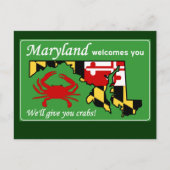 Maryland Postkarte (Vorderseite)