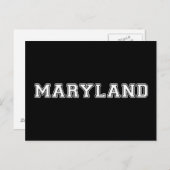Maryland Postkarte (Vorne/Hinten)