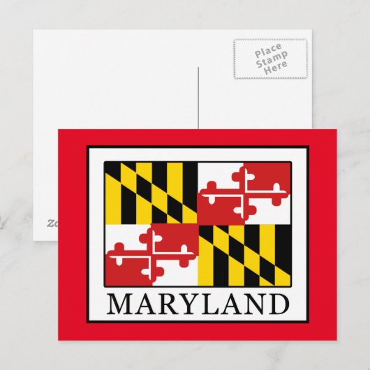 Maryland Postkarte (Vorne/Hinten)
