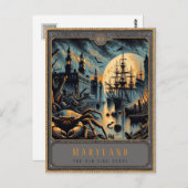 Maryland | Postkarte Gothic Art (Vorne/Hinten)