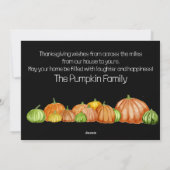 Maryland Pumpkins Erntedank Card Feiertagskarte (Rückseite)