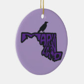 Maryland Raven Christmas Tree Keramik Ornament (Rechts)