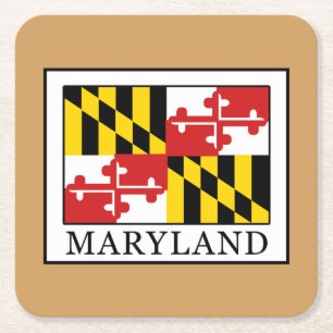 Maryland Rechteckiger Pappuntersetzer