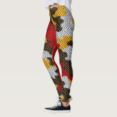 Maryland Red & Black Turtle Camo Printed Leggings (Links)