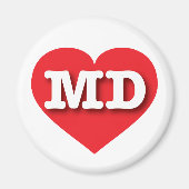 Maryland Red Heart - I Liebe MD Magnet (Vorne)