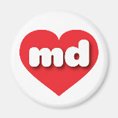 Maryland red heart - I Liebe md Magnet (Vorne)