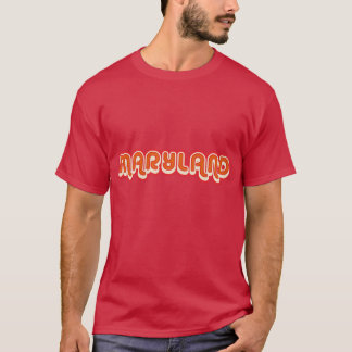 Maryland Retro-Design der 1970er Jahre mit Schatte T-Shirt