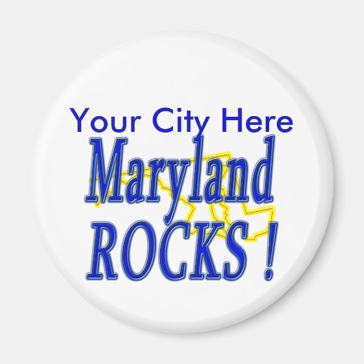 Maryland Rocks ! Magnet (Vorne)