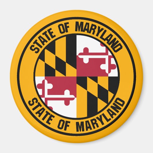 Maryland Round Emblem Magnet (Vorne)