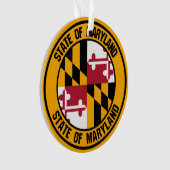 Maryland Round Emblem Ornament (Vorderseite)
