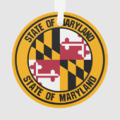 Maryland Round Emblem Ornament (Rückseite)