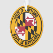 Maryland Round Emblem Ornament (Vorderseite)