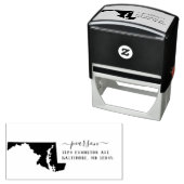 Maryland-Rücksendeadresse-Briefmarke Permastempel (Beispiel)