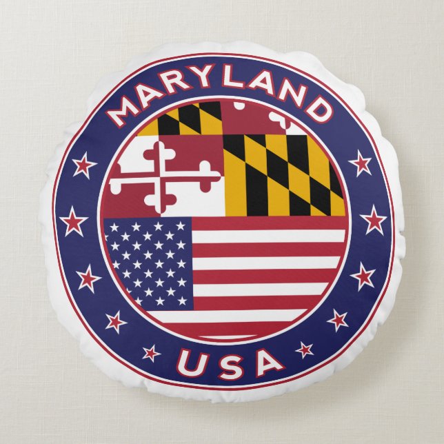Maryland Rundes Kissen (Vorderseite)