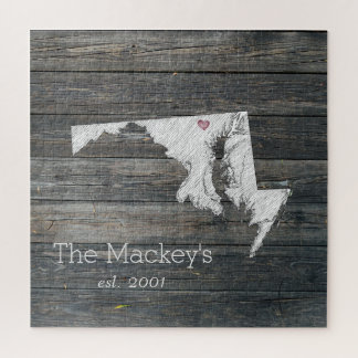 Maryland Rustic State Puzzle