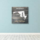 Maryland Rustic Stretched Canvas Print Leinwanddruck (Insitu (Holzboden))