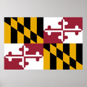 Maryland Sate Flag Poster (Vorne)