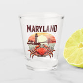 Maryland Schnapsglas (Vorderseite)