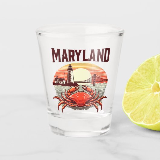 Maryland Schnapsglas (Vorderseite)