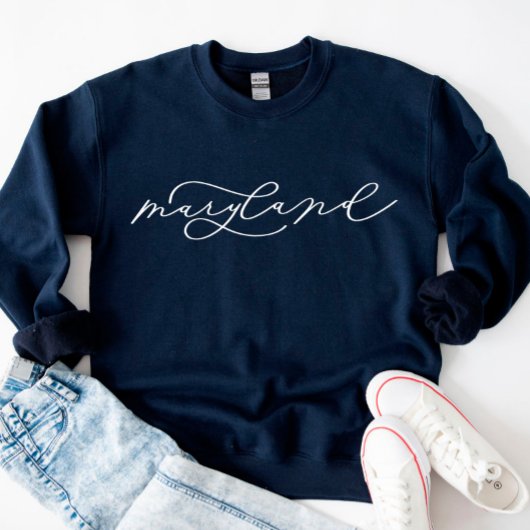 Maryland Script Staat Women's Sweatshirt