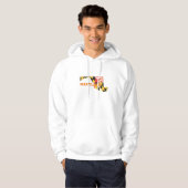 Maryland Shaped State Flag Marylander Old Line Hoodie (Vorne ganz)
