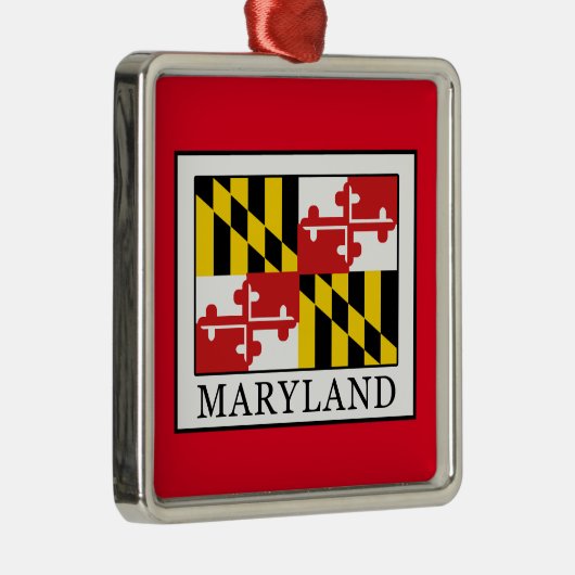 Maryland Silbernes Ornament (Rechts)