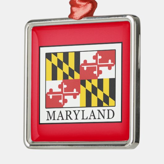 Maryland Silbernes Ornament (Links)