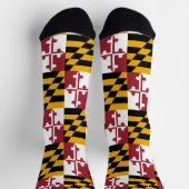 Maryland Socken, Maryland Flag, patriotisch Socken (Oben)