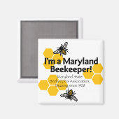 Maryland Staat Beekeepers Association Magnet (Vorderseite/Rückseite)
