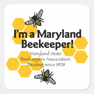Maryland Staat Beekeepers Association Sticker