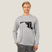 Maryland Staat Belong Staatsstolz Tri-Blend Shirt (Volle Vorderseite)