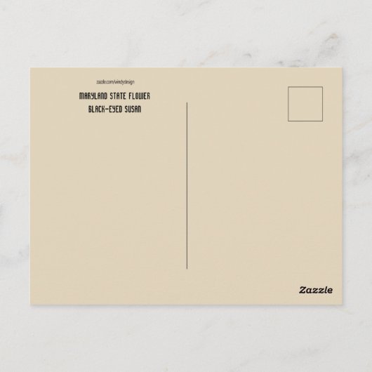 Maryland Staat Blume Postkarte (Rückseite)
