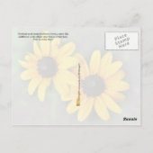 Maryland Staat Blume: Schwarz-mit Augen Susan Postkarte (Rückseite)