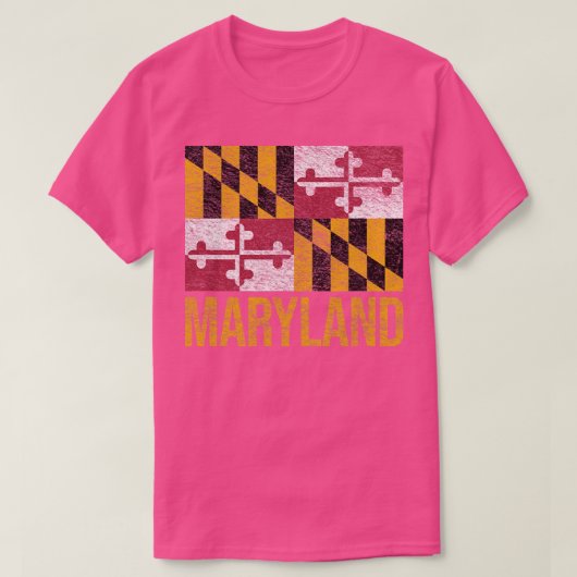 MARYLAND STAAT FLAG ANNAPOLIS BALTIMORE CHESAPEAKE T-Shirt (Design vorne)