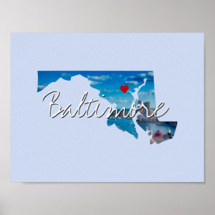 Maryland Staat Foto Poster