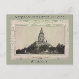 Maryland Staat Hauptstadt Gebäude 1908 Postkarte