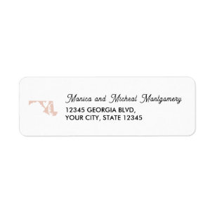 MARYLAND Staat Karte mit Herz - JEDE FARBE