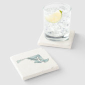 Maryland Staat Map Marble Stone Untersetzer (Seitenansicht)