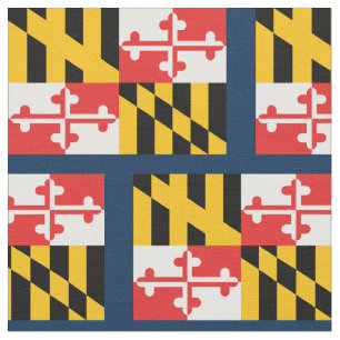 Maryland Staat Patriotic Flag Stoff