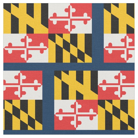 Maryland Staat Patriotic Flag Stoff (Nahaufnahme)