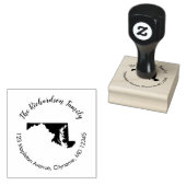 Maryland Staat Rücksendeadresse Gummi Briefmarke Gummistempel (Stempel)